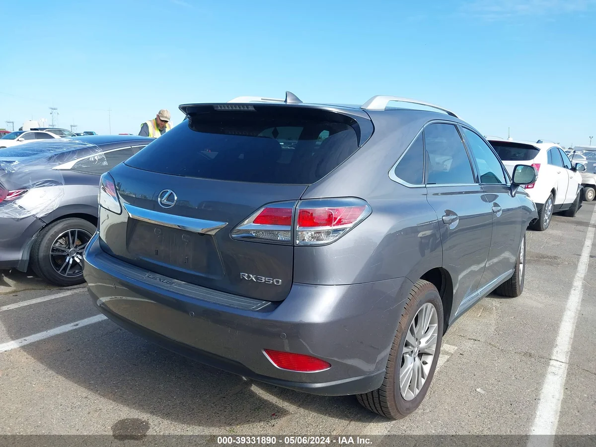 2014 LEXUS RX 350 — VIN 2T2BK1BA7EC226690 — photo 4