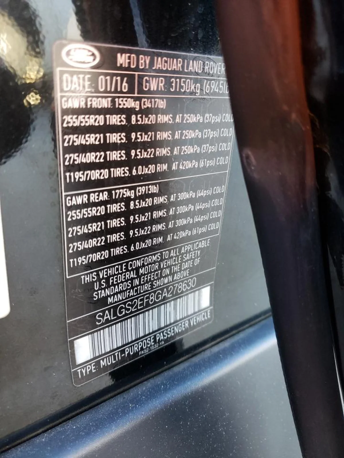 SALGS2EF8GA278630 — photo 12