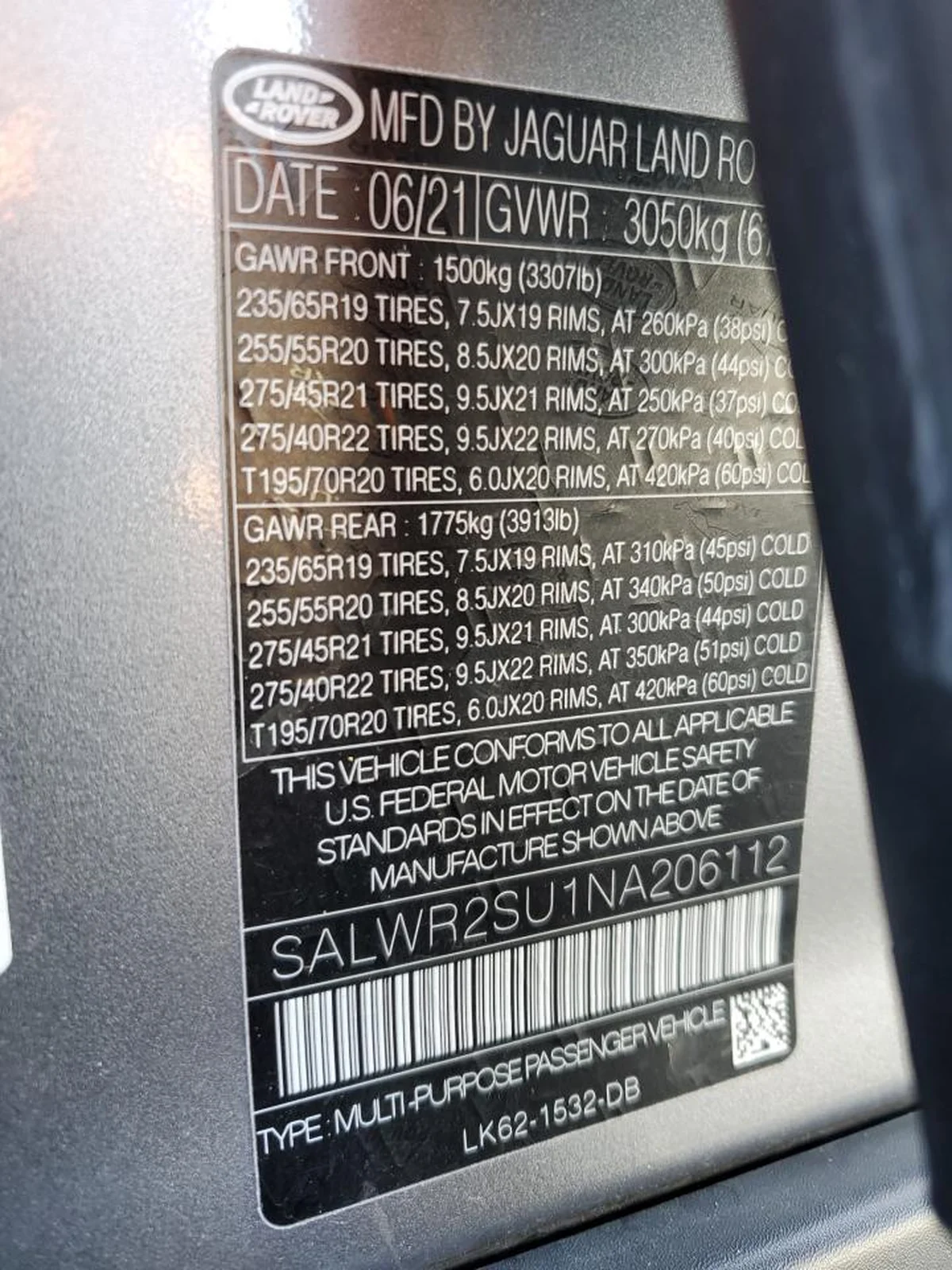 SALWR2SU1NA206112 — photo 10