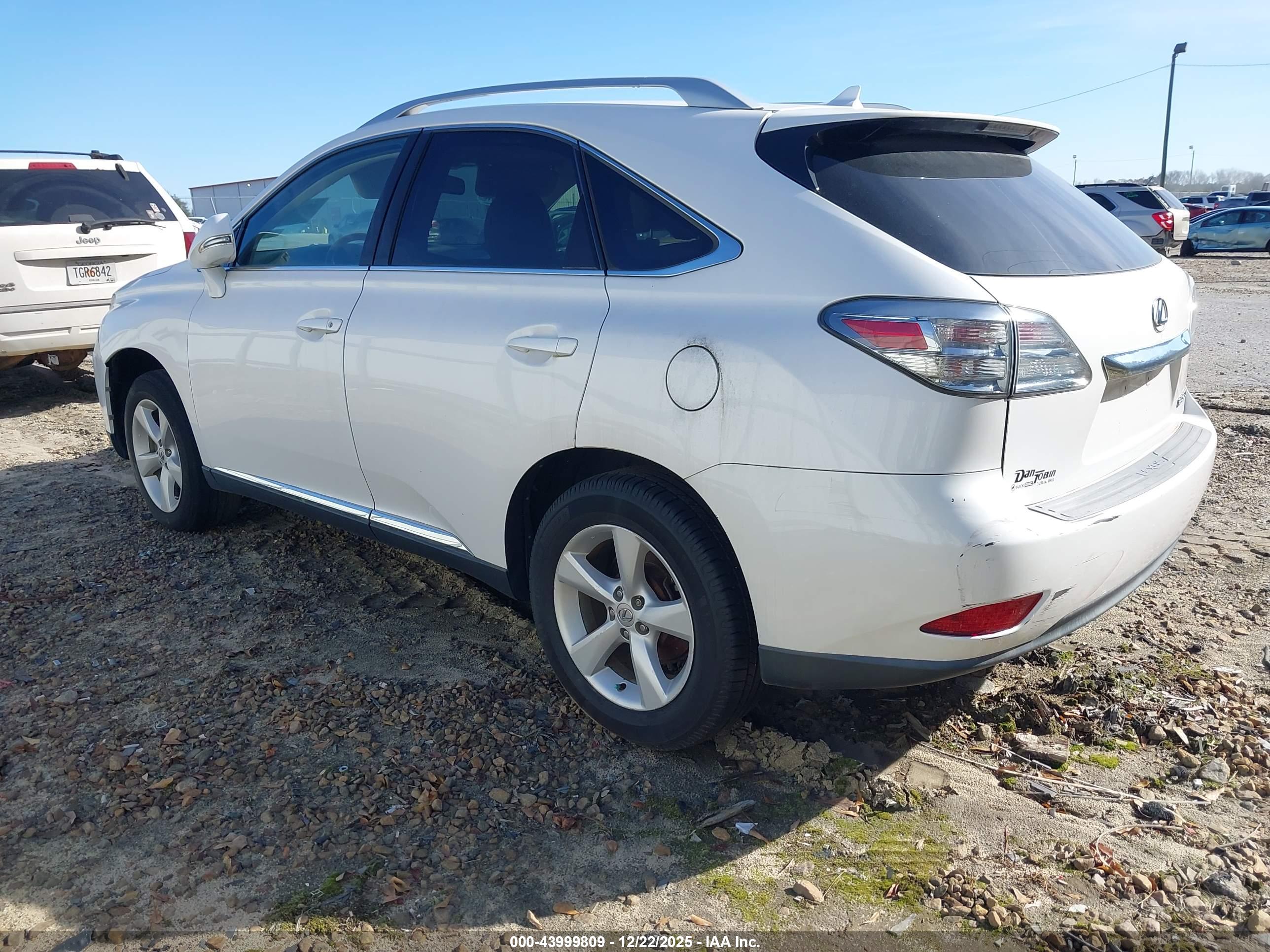 2012 LEXUS RX — VIN 2T2BK1BA9CC131013 — photo 3