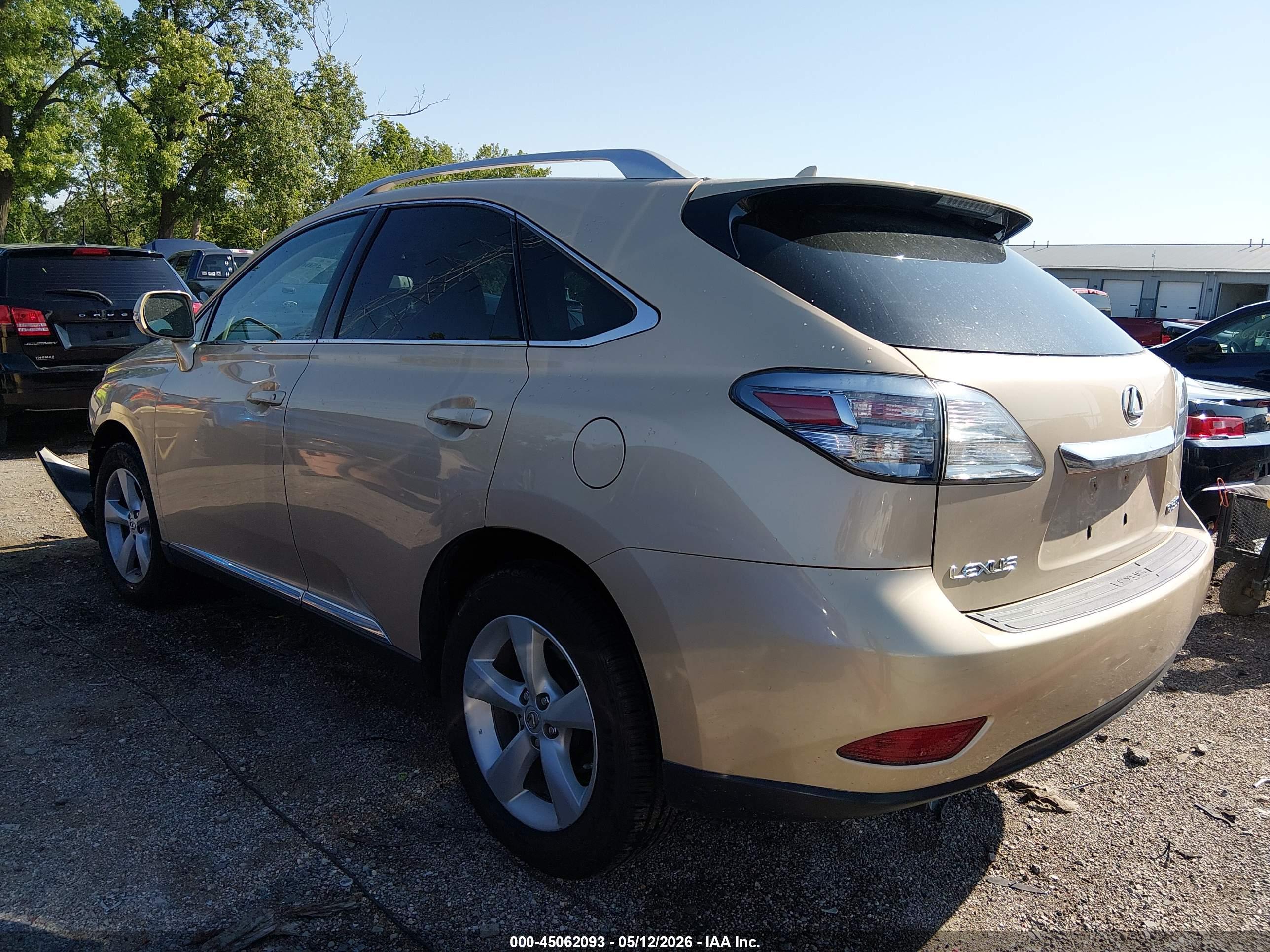 2010 LEXUS RX — VIN 2T2BK1BA2AC008196 — photo 3