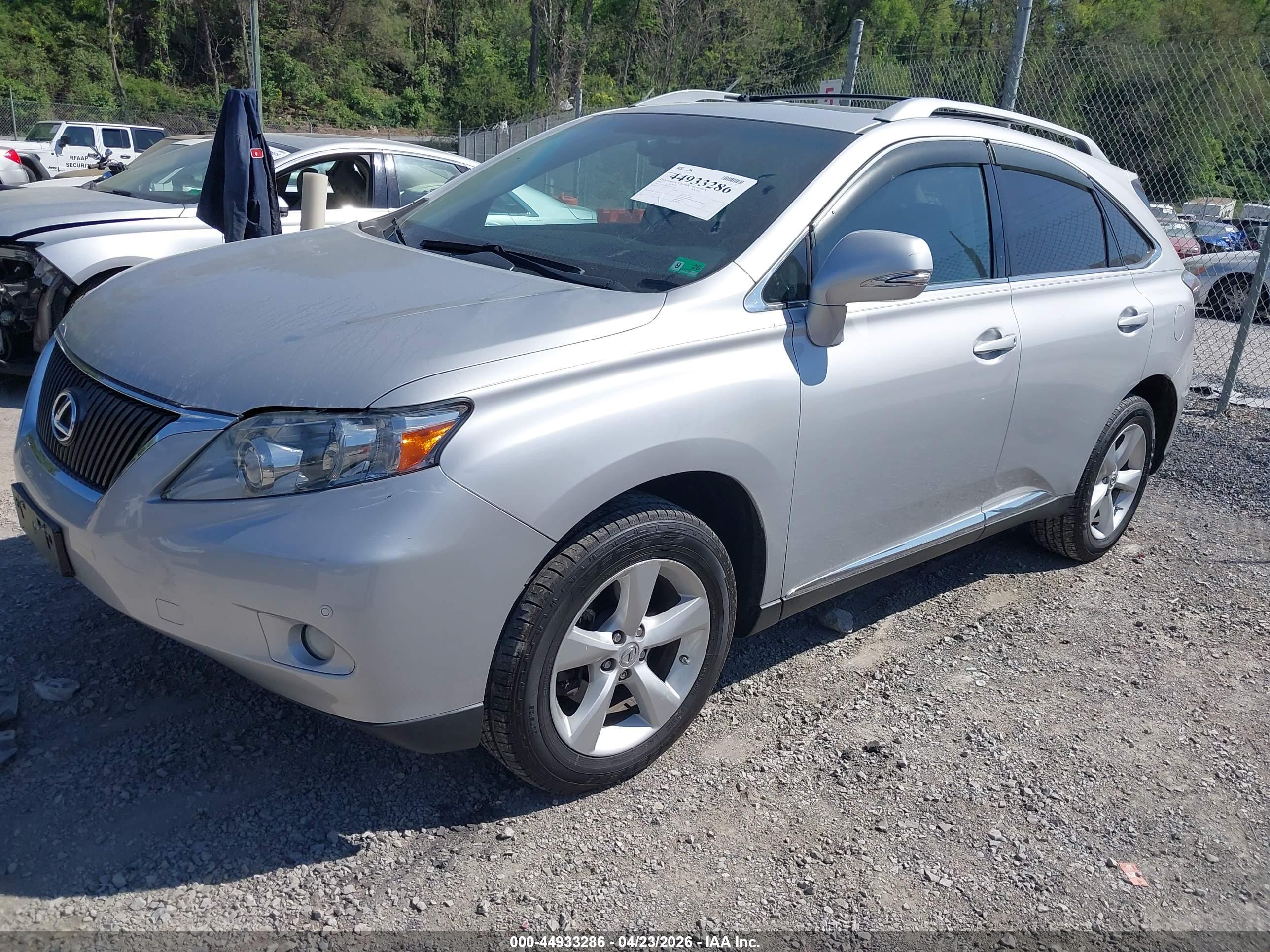 2012 LEXUS RX — VIN 2T2BK1BAXCC124717 — photo 2