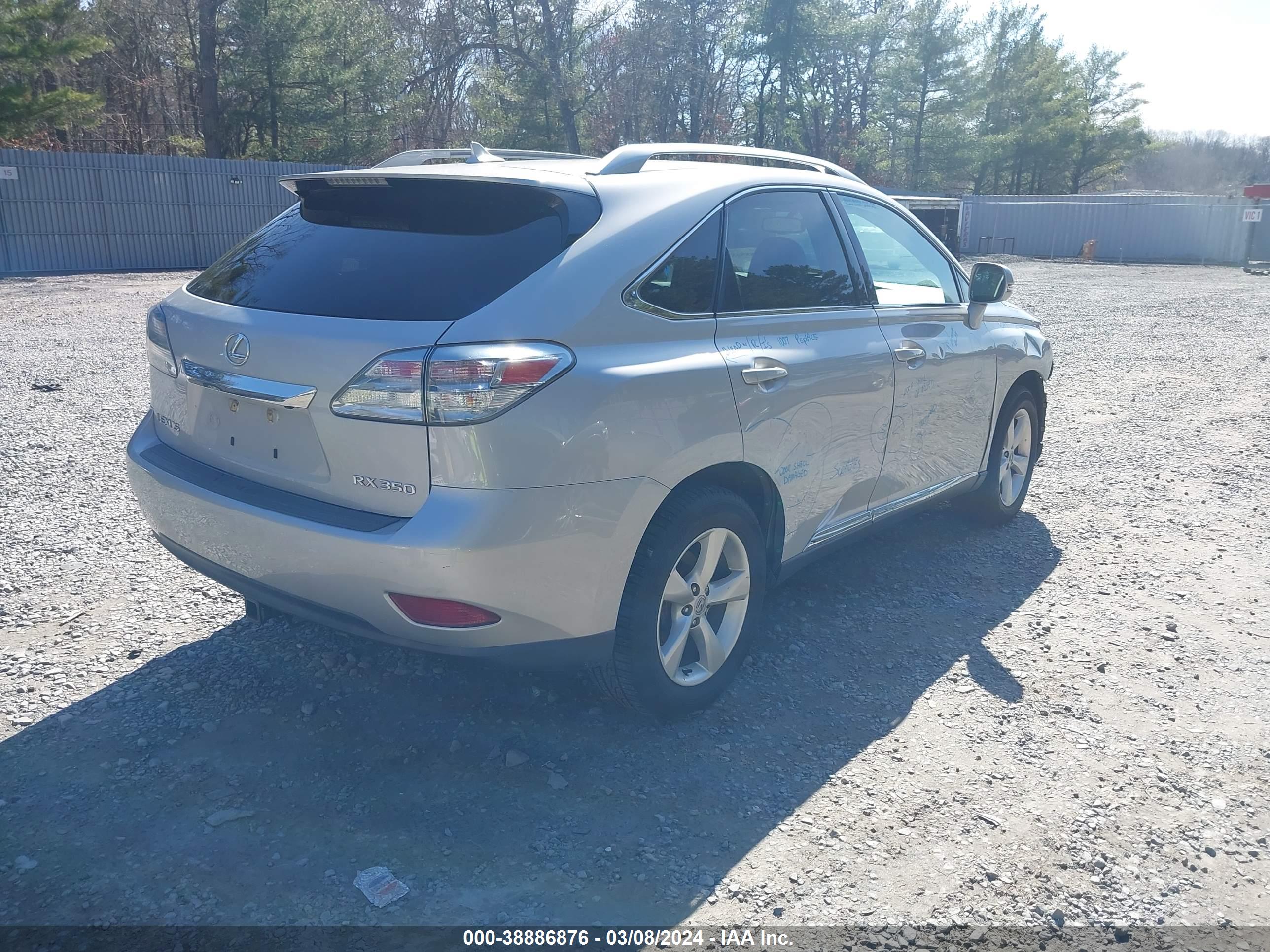 2010 LEXUS RX 350 — VIN 2T2BK1BA6AC059085 — photo 4
