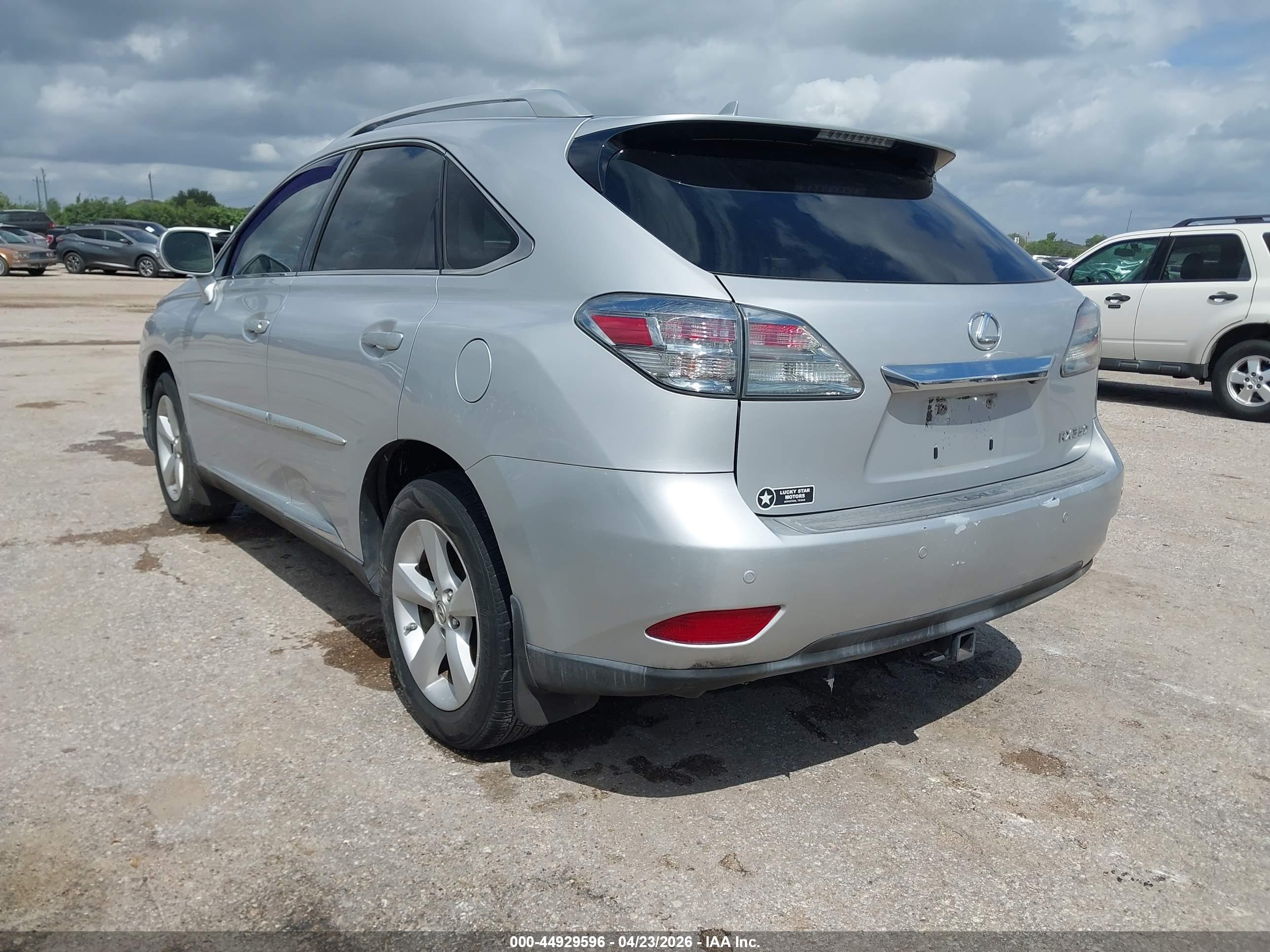2012 LEXUS RX — VIN 2T2BK1BA7CC133813 — photo 3