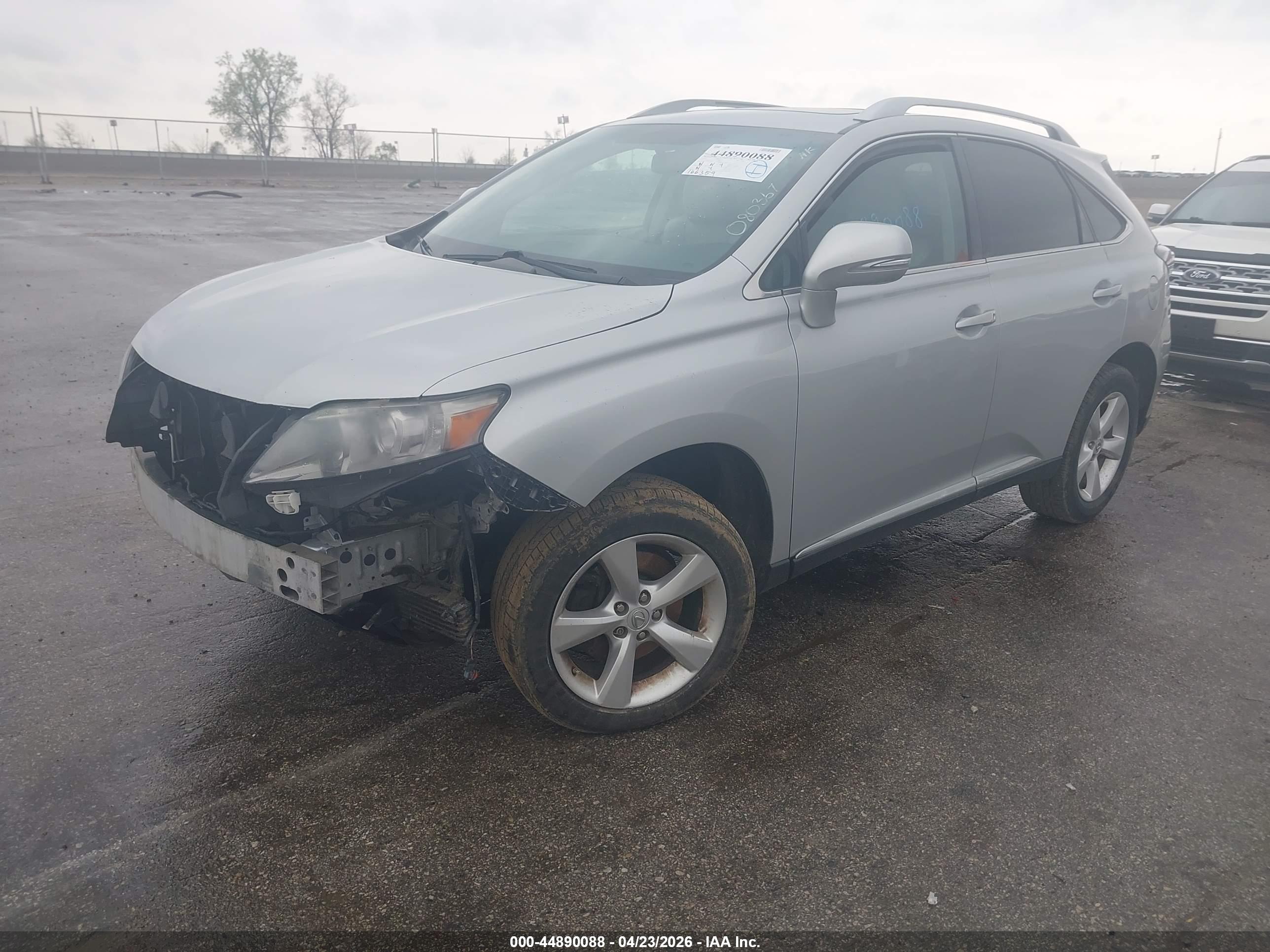 2010 LEXUS RX — VIN 2T2BK1BA0AC080367 — photo 2
