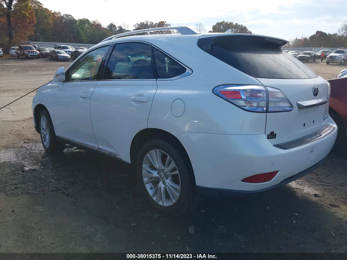 2012 LEXUS RX 450H — VIN JTJBC1BA7C2432053 — photo 3
