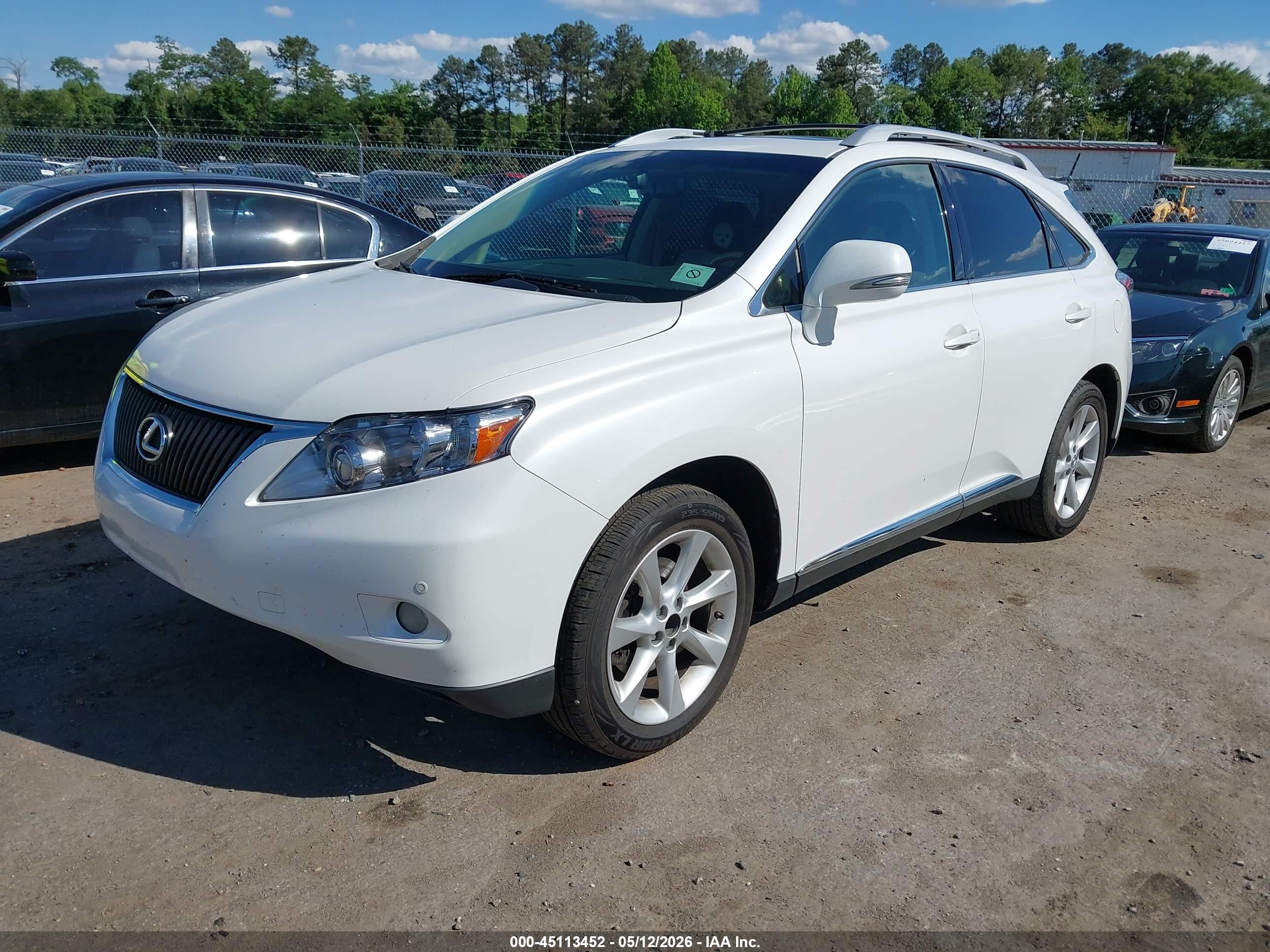 2012 LEXUS RX — VIN 2T2ZK1BA1CC071260 — photo 2