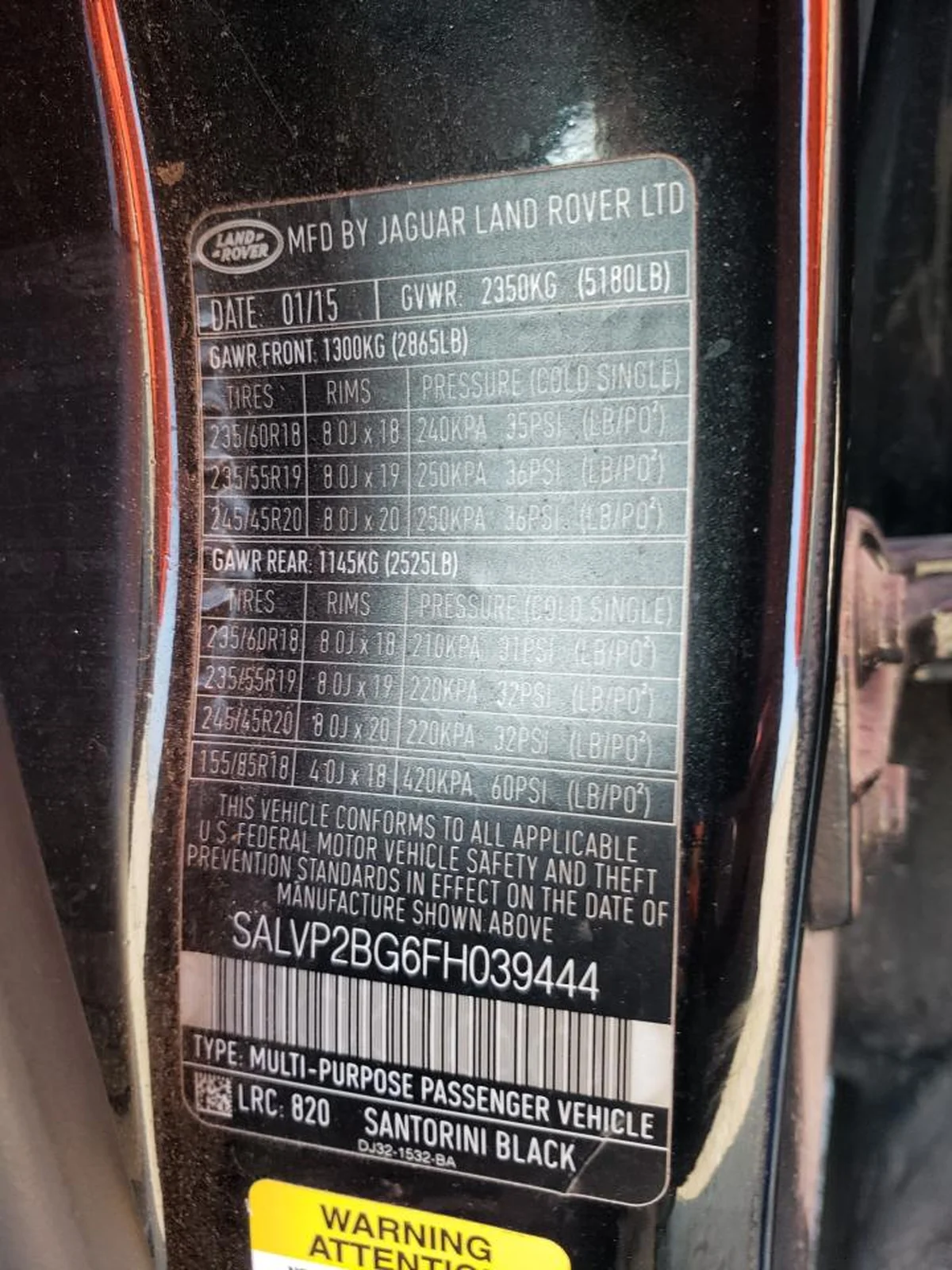 SALVP2BG6FH039444 — photo 13