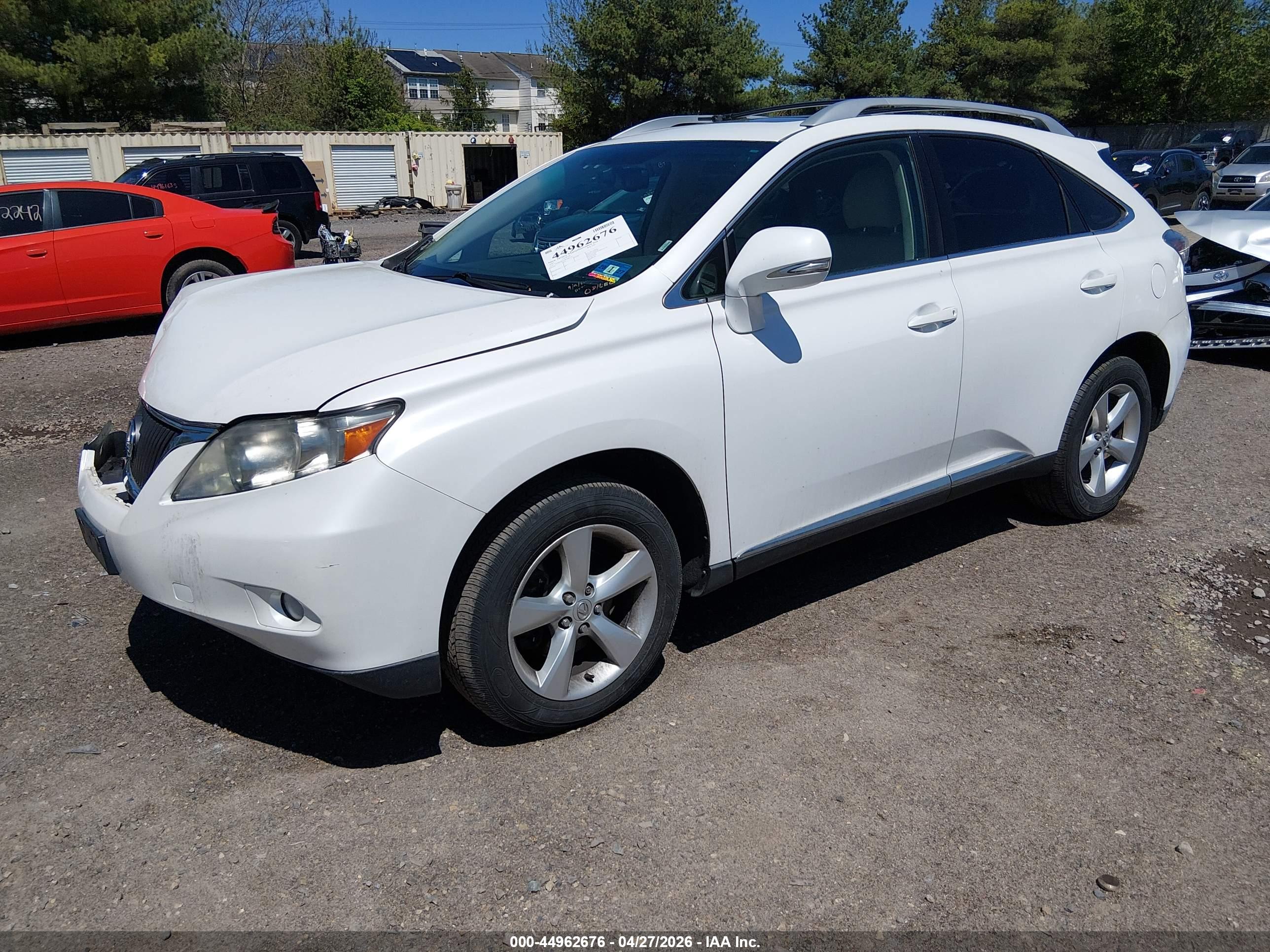 2011 LEXUS RX — VIN 2T2BK1BA7BC087155 — photo 2