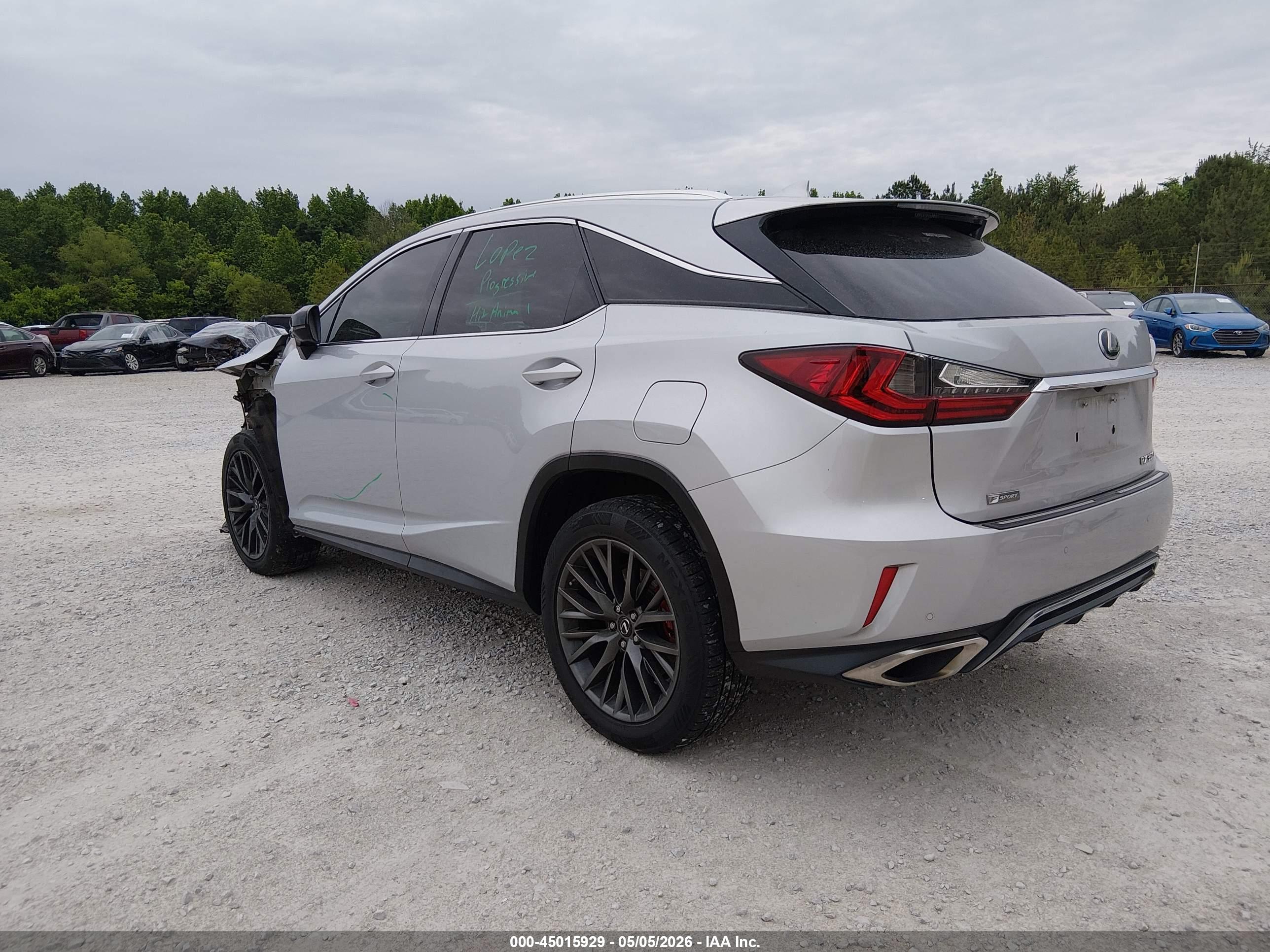 2017 LEXUS RX — VIN 2T2ZZMCAXHC071745 — photo 3