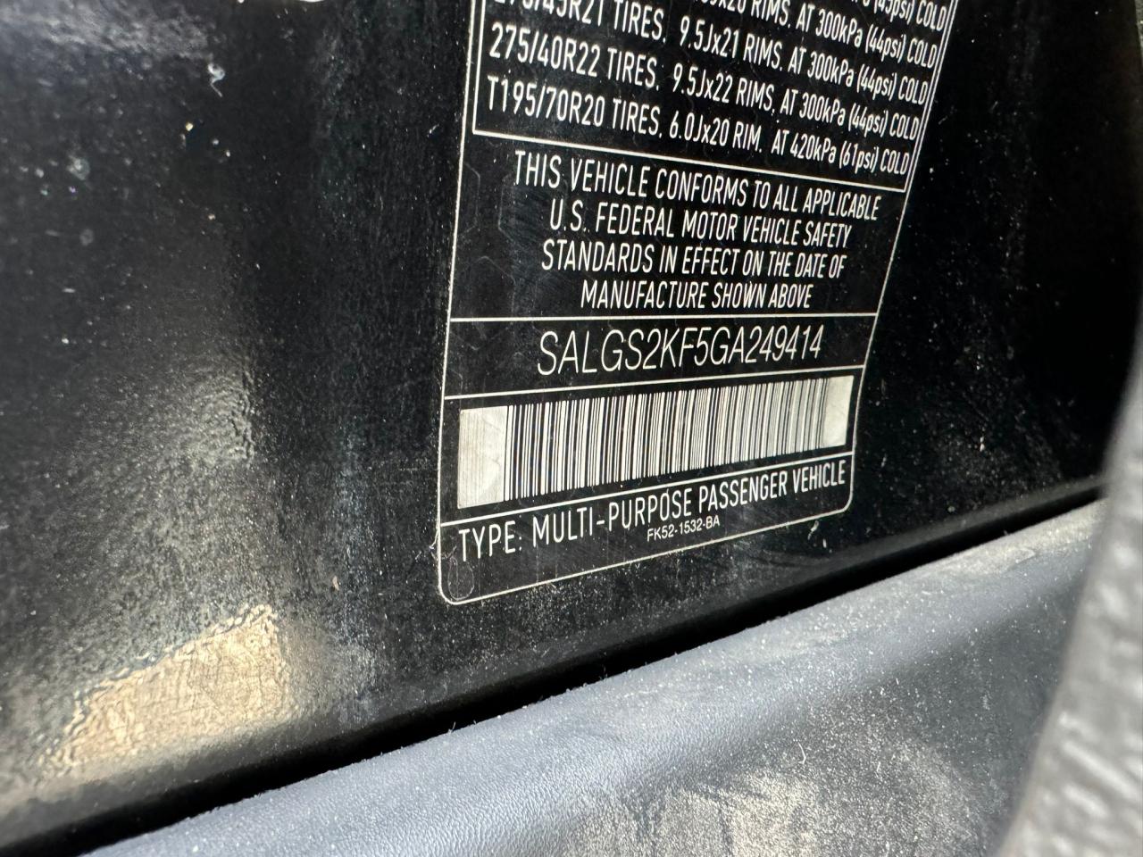 SALGS2KF5GA249414 — photo 12