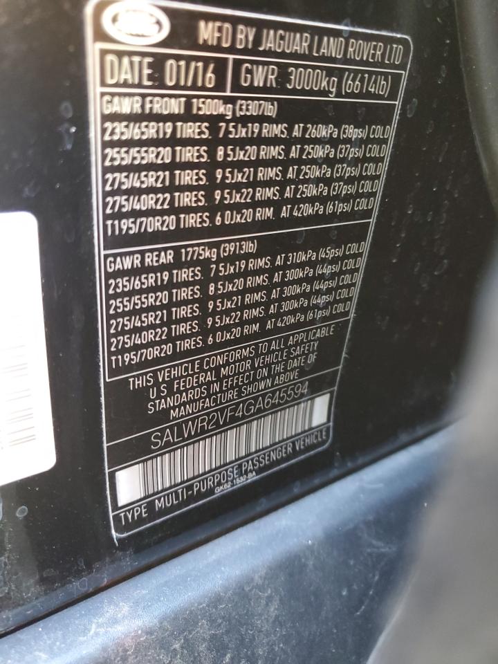 SALWR2VF4GA645594 — photo 12