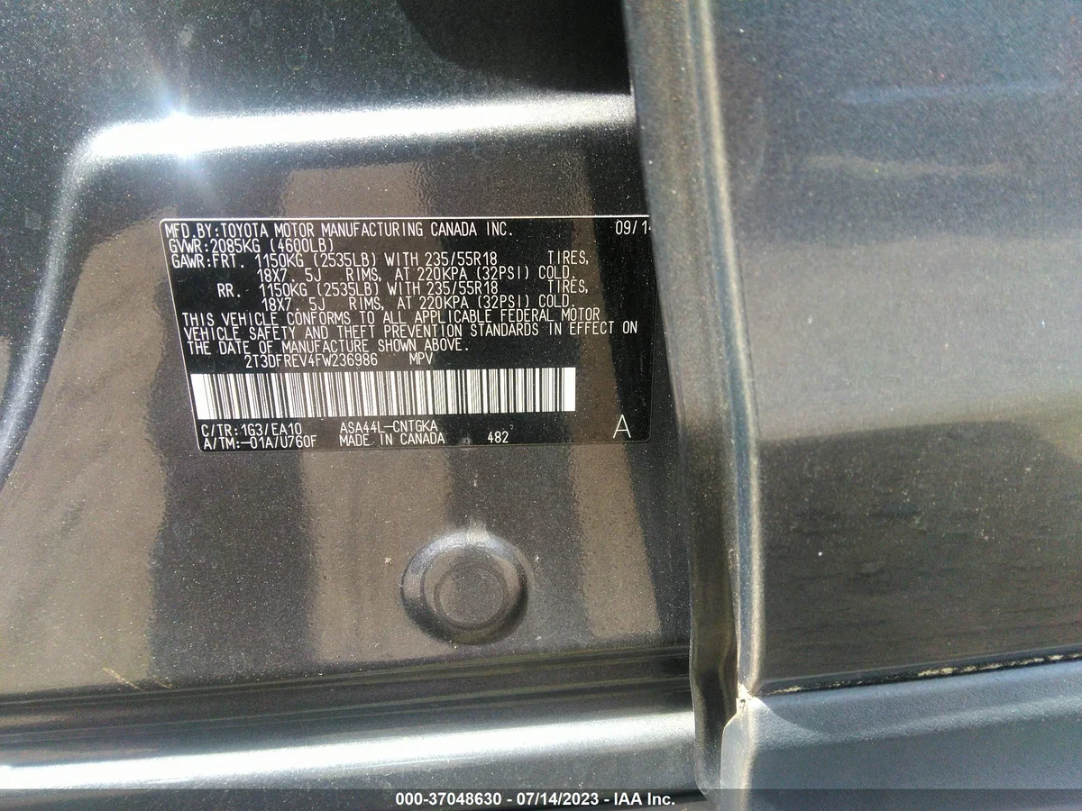 2T3DFREV4FW236986 — photo 9
